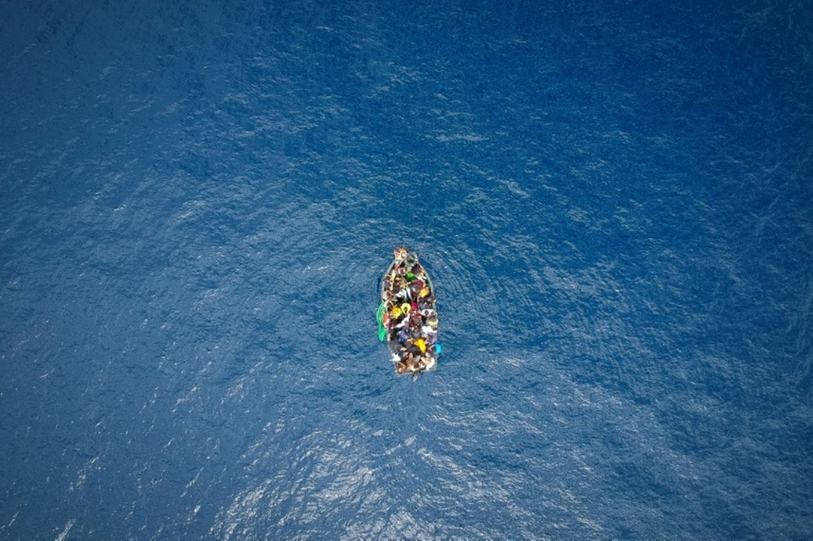 Migrantes en el Mediterráneo