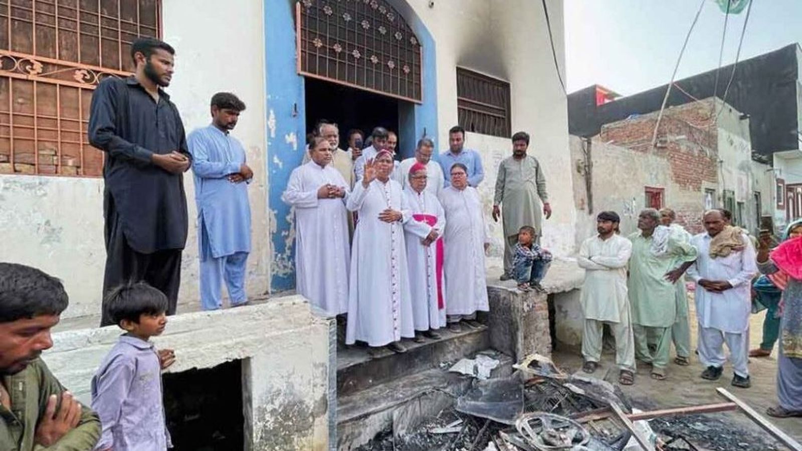 Una iglesia atacada en Pakistán