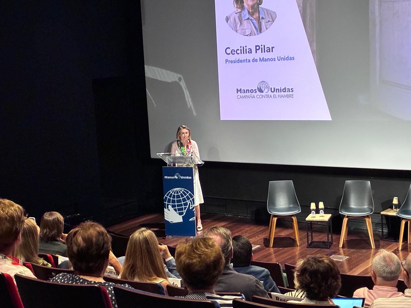 Cecilia Pilar, presidenta de Manos Unidas