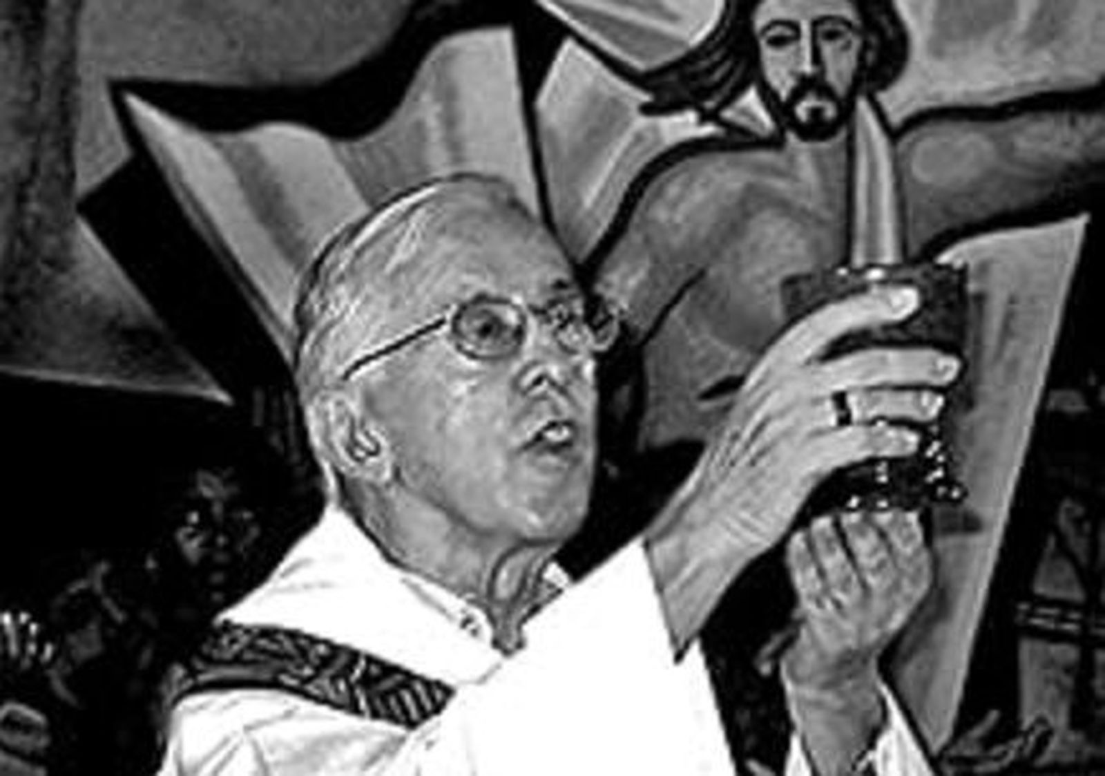 Casaldàliga celebrando misa