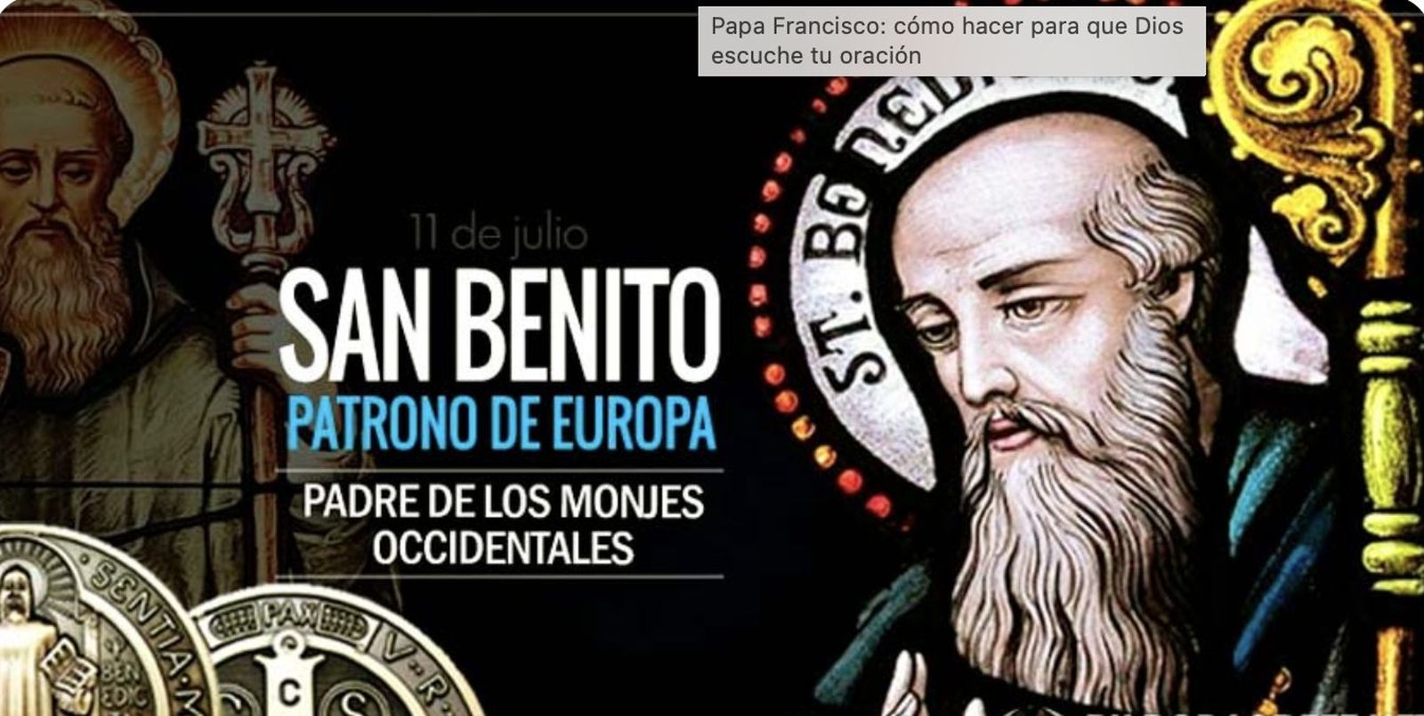 San Benito, patrono de Europa