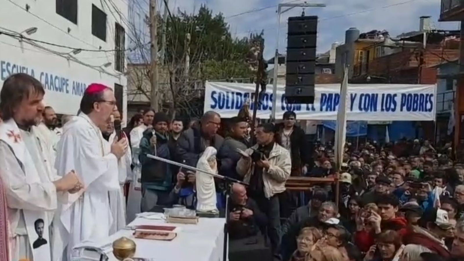 Misa de desagravio de los curas villeros