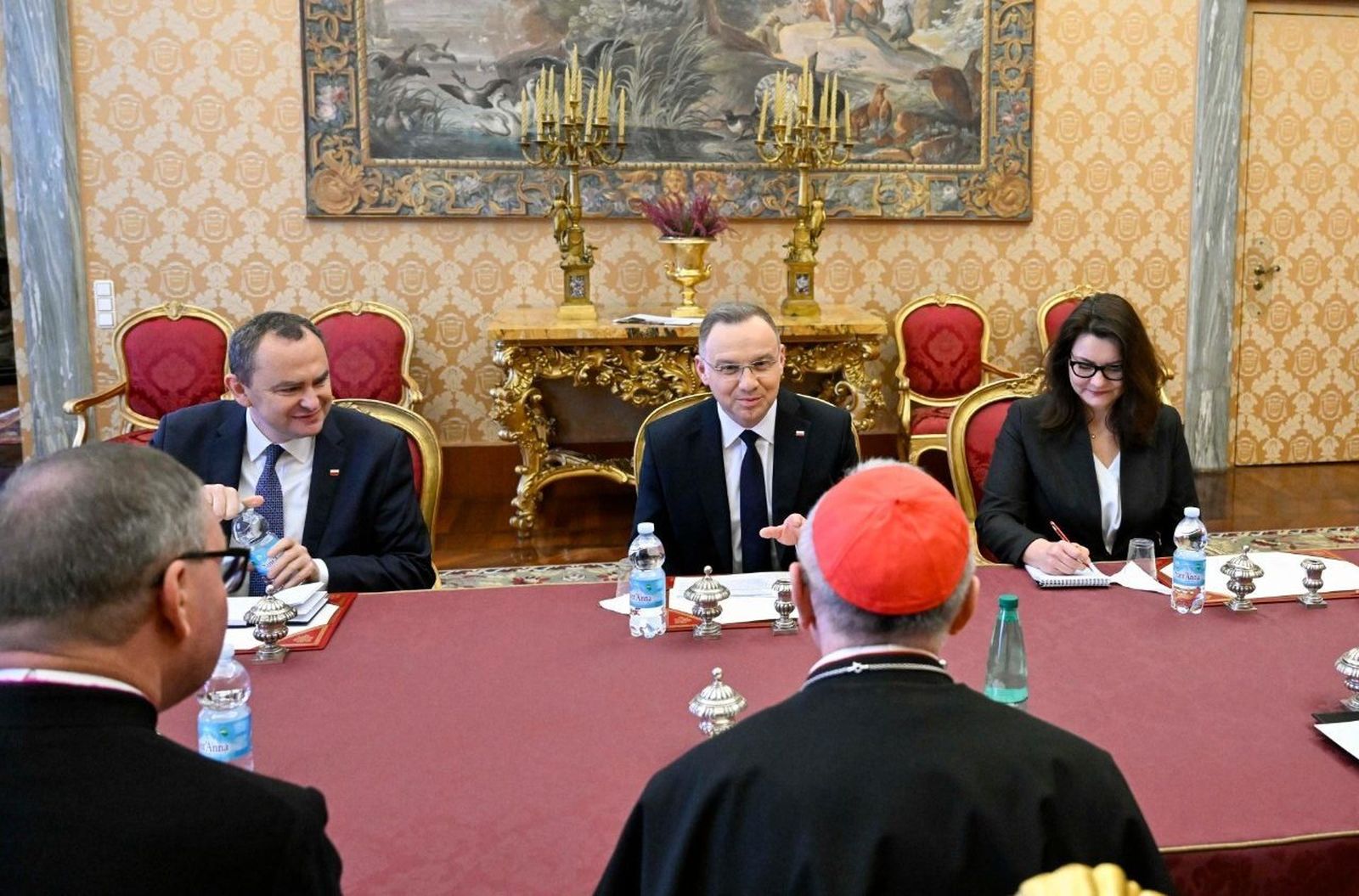 Reunión del cardenal Parolin Andrzej Duda