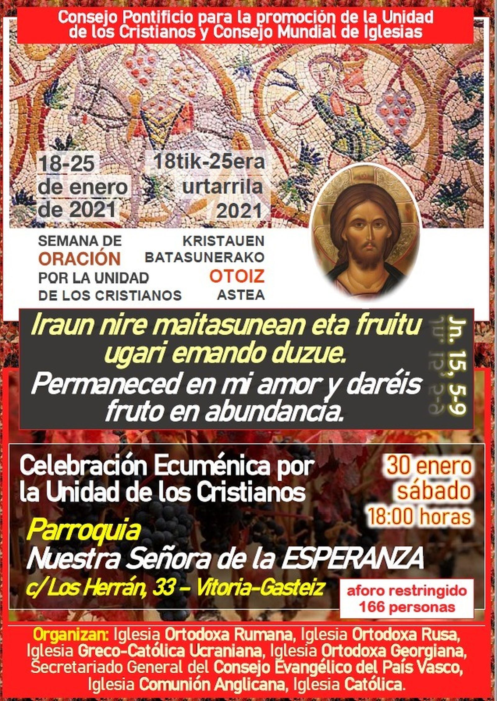 Monseñor Elizalde: “El Ecumenismo en Álava se vive de manera creciente y fraterna”