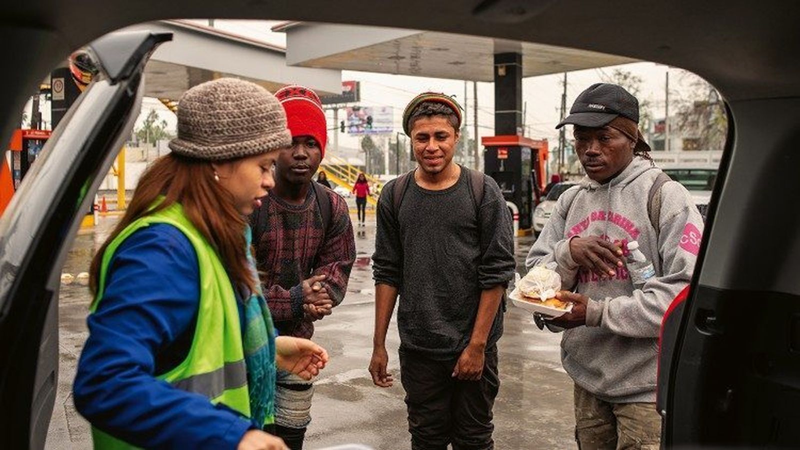 Migrantes a su paso por México