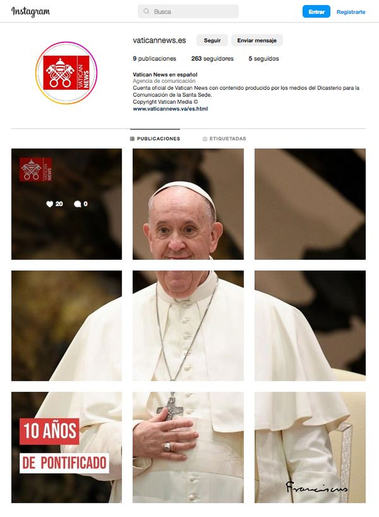 Vatican News en Instagram