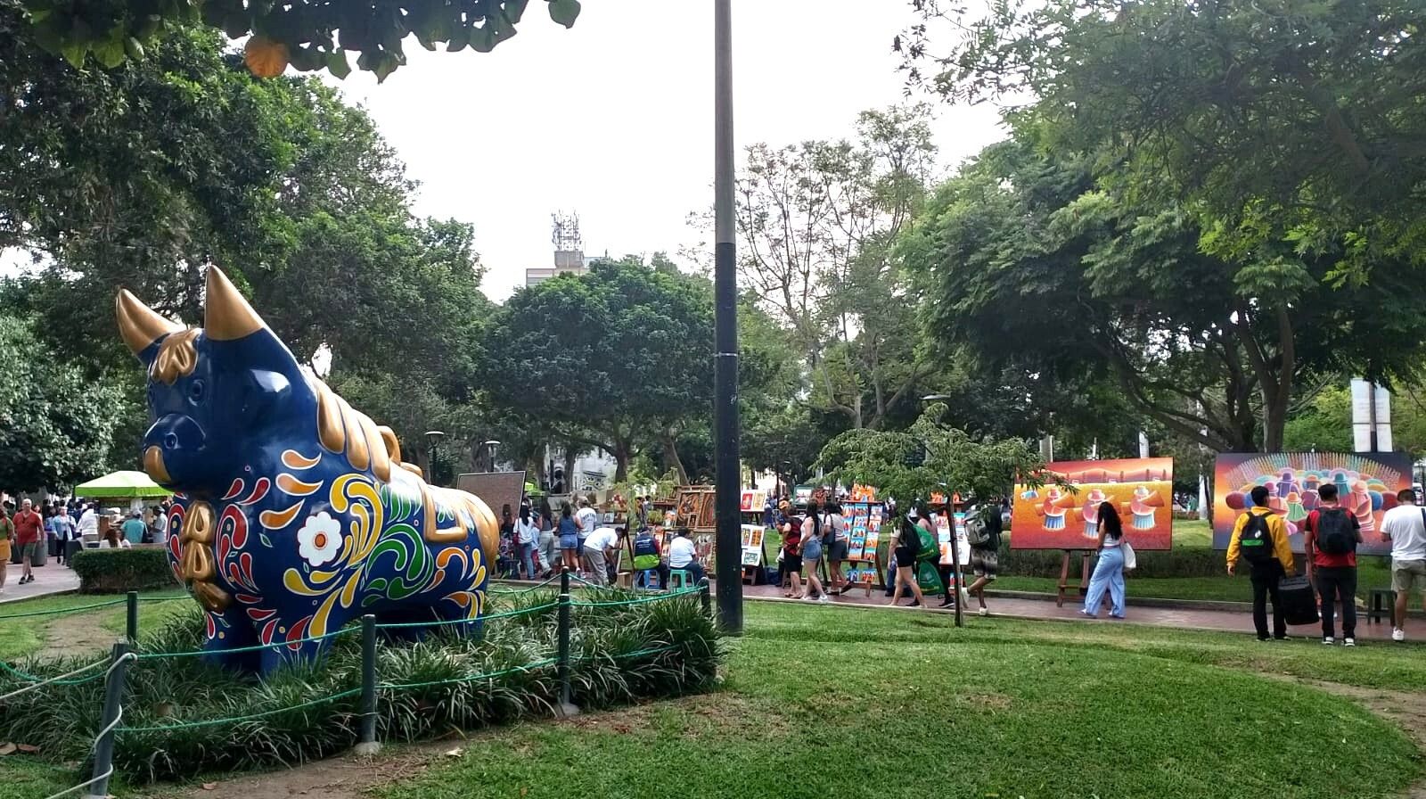 El parque Kennedy, en Lima