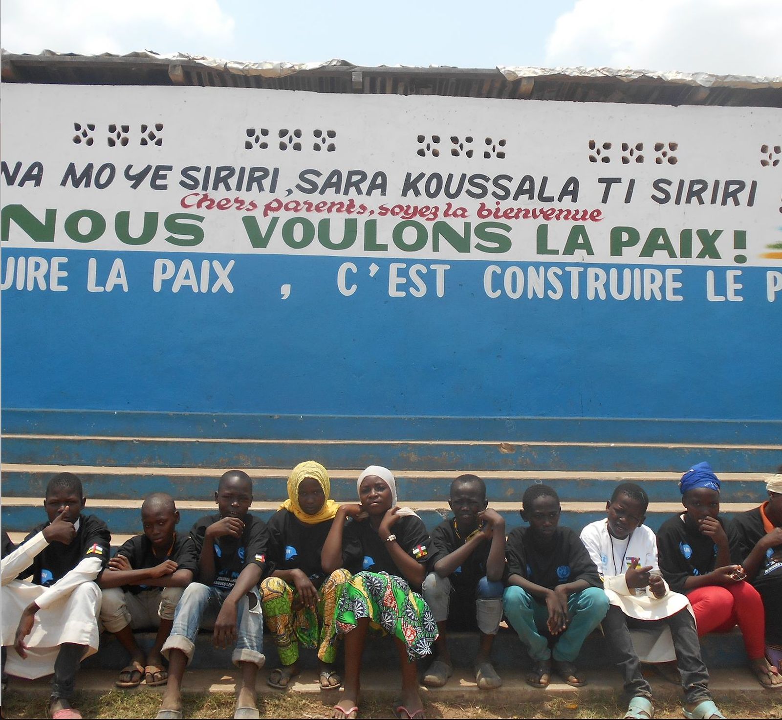 Cartel por la paz en Bangui