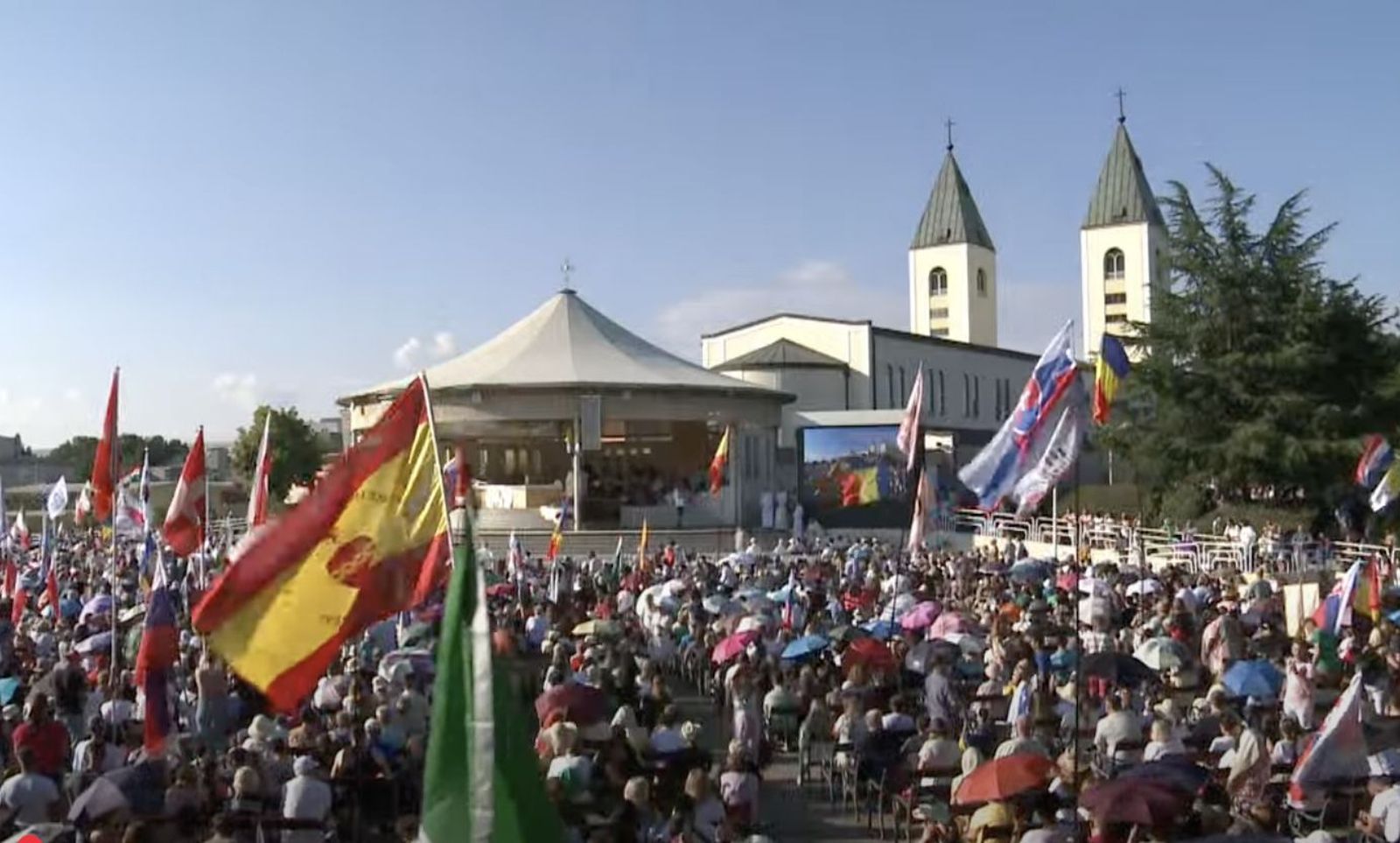 Inauguración del encuentro de jóvenes en Medjugorje