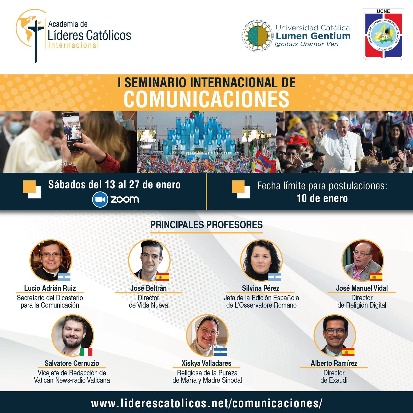 La Academia de Líderes Católicos anuncia el I Seminario Internacional de Comunicaciones para el 2024