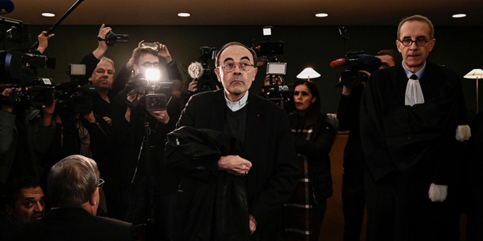 Philippe Barbarin, durante el proceso judicial