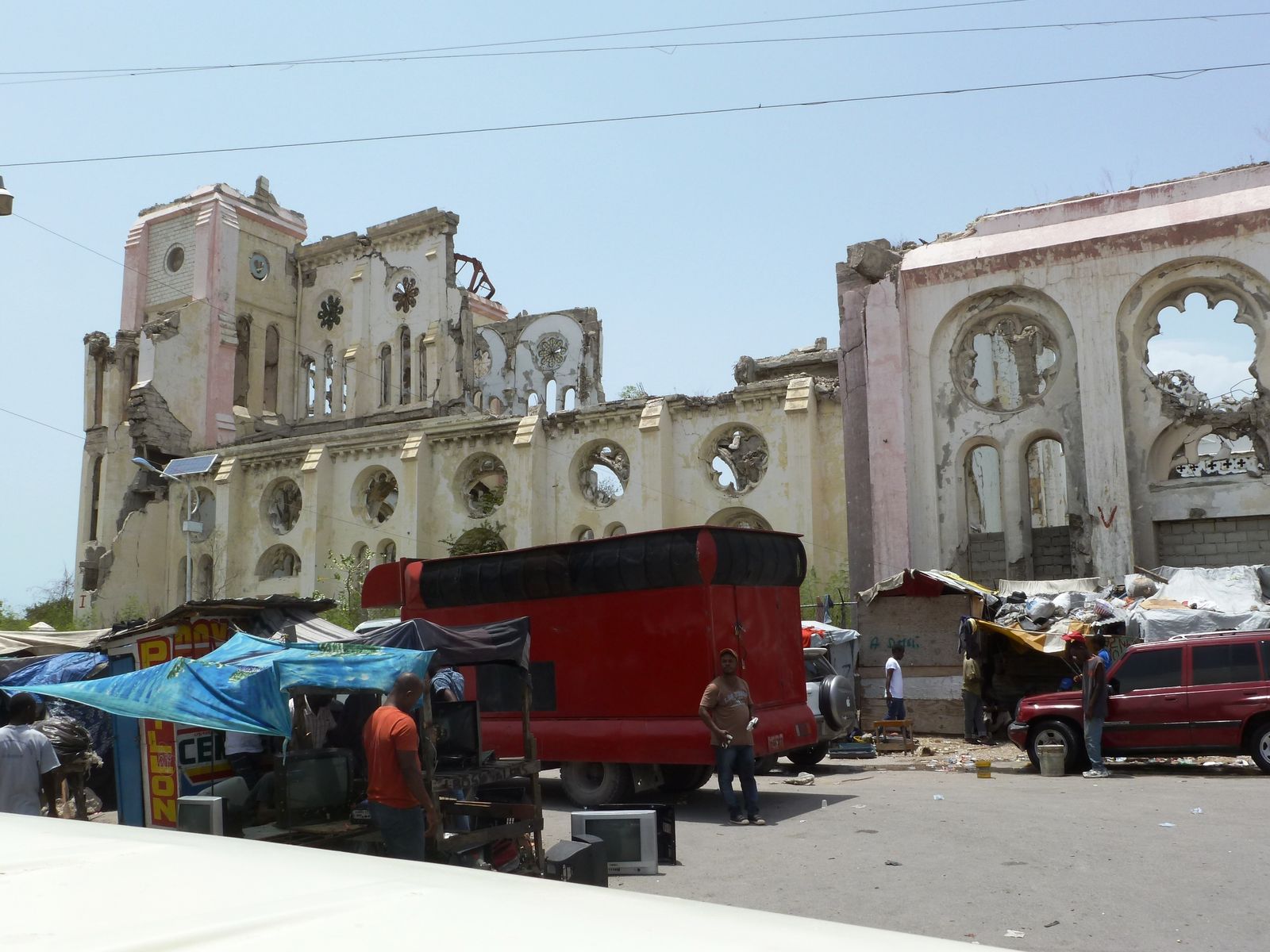 Estado actual de la catedral de Puerto Príncipe