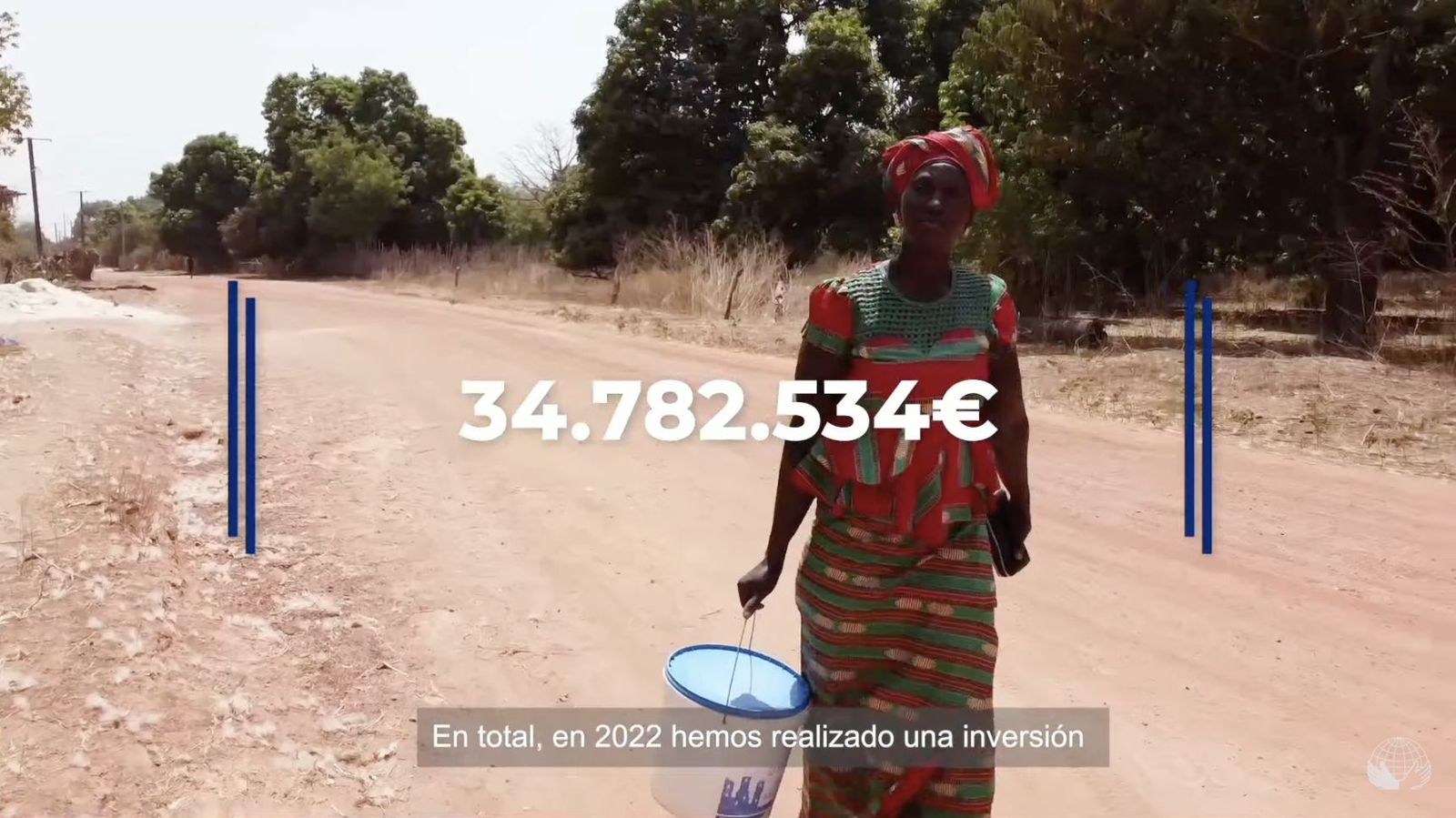 Captura del vídeo de presentación de la Memoria de Manos Unidas