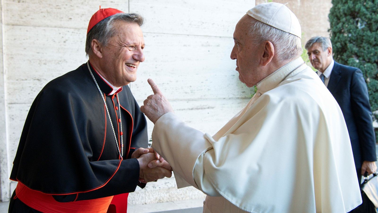El cardenal Grech con el papa Francisco