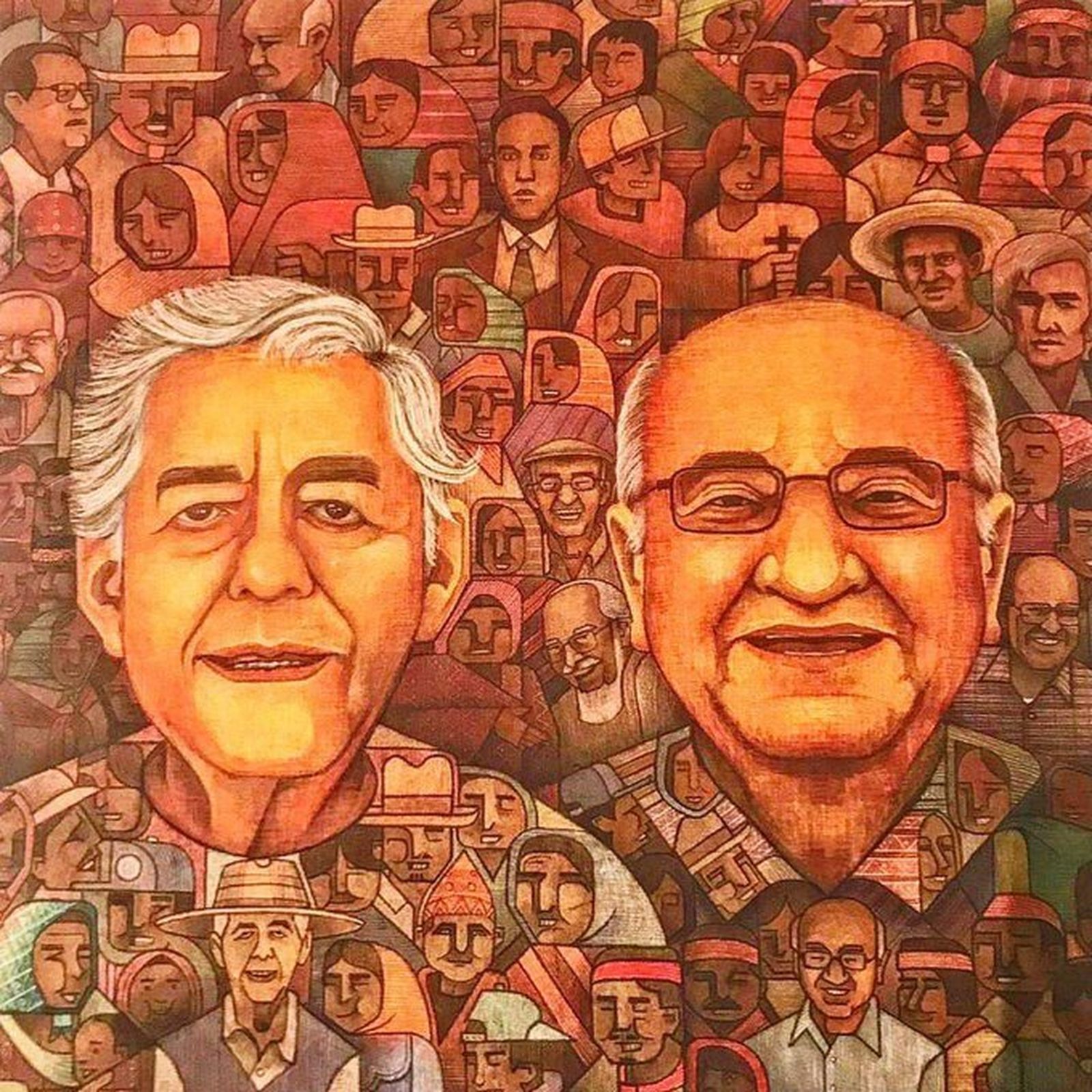 Jesuitas develan pintura en honor de los Mártires de Cerocahui