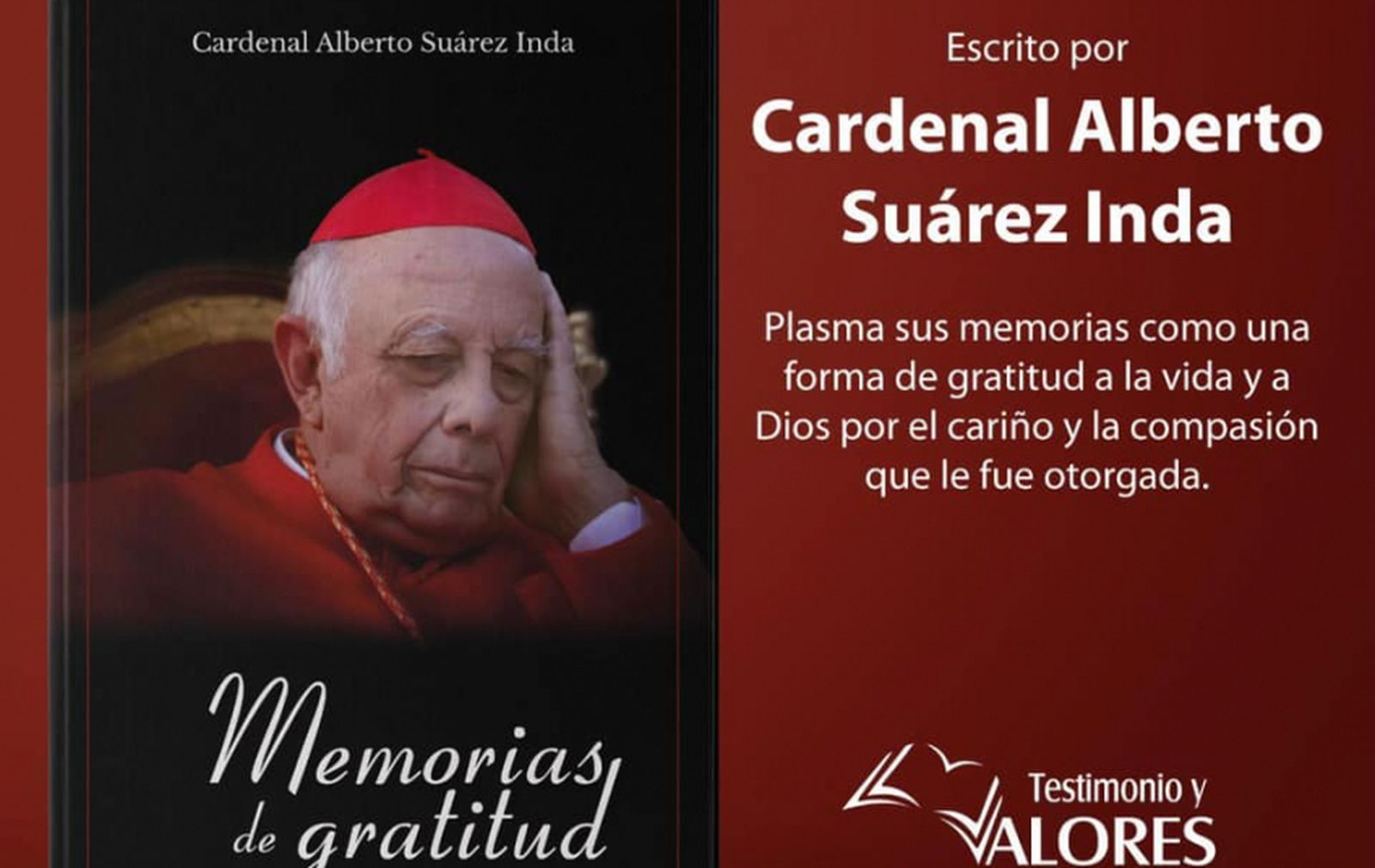 Cardenal Suárez Inda presenta sus 'Memorias De Gratitud', autobiografía personal y pastoral