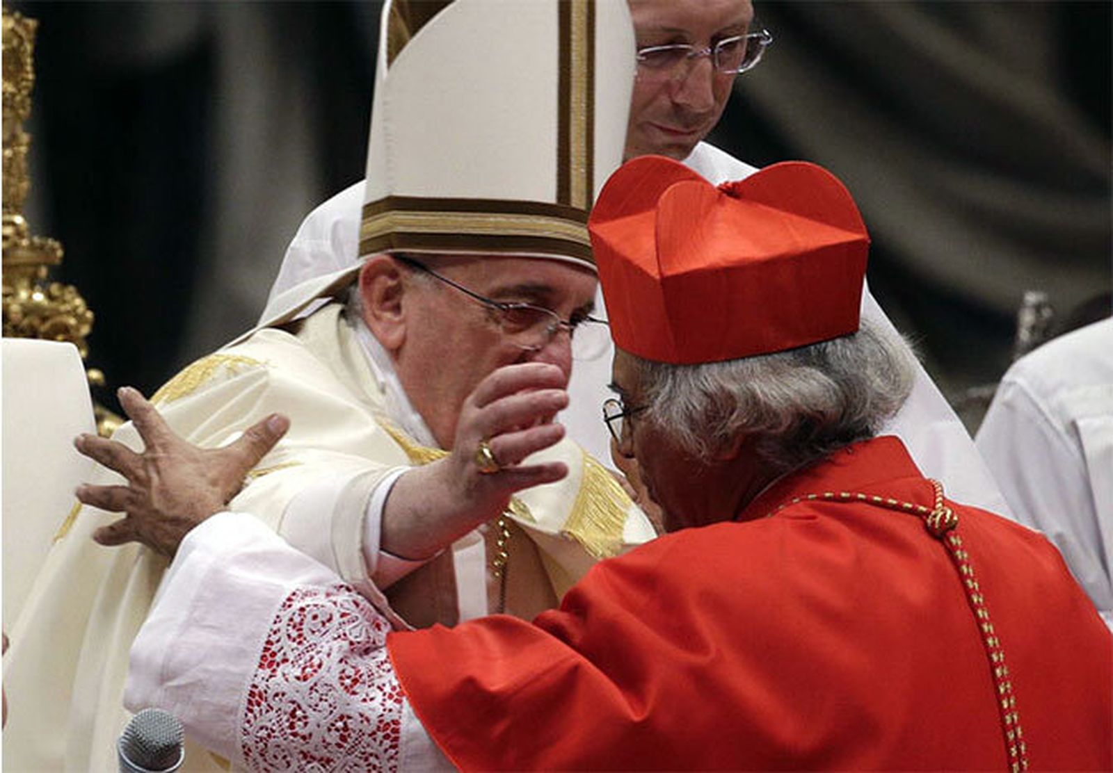 Papa Francisco y Leopoldo Brenes