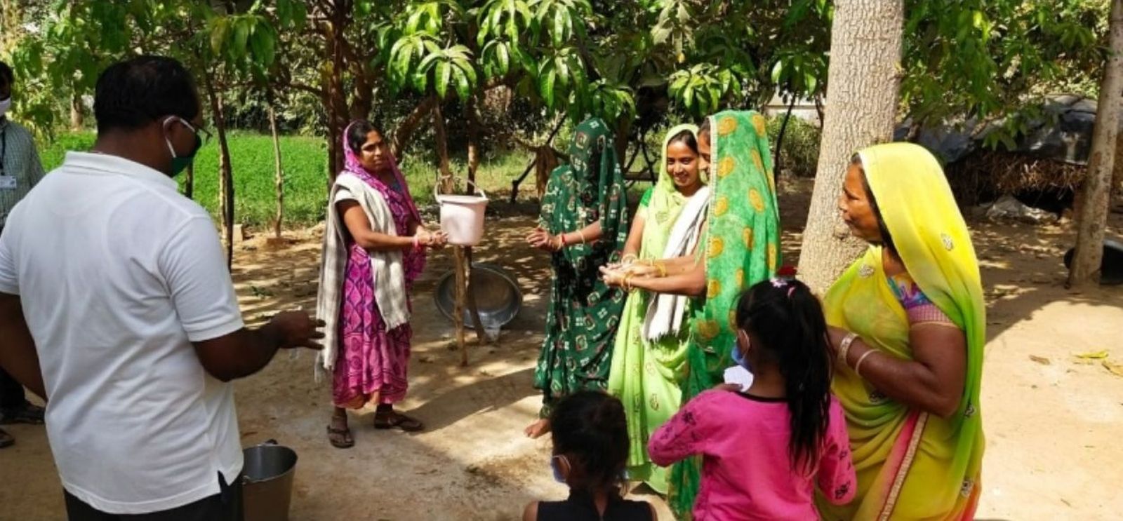India, pandemia. Zona rural