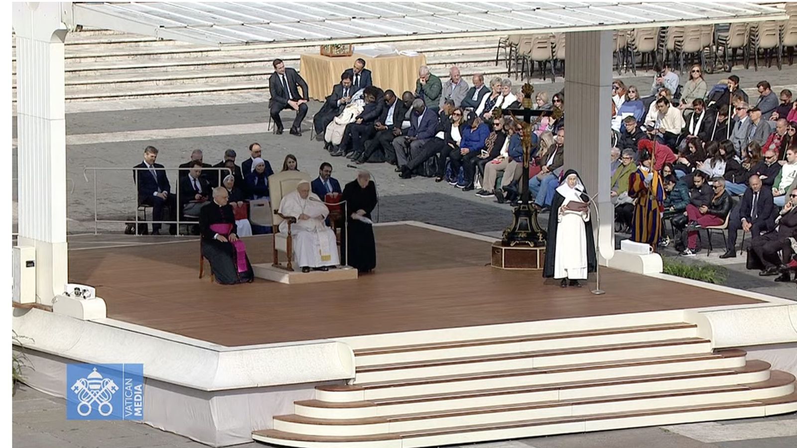 La audiencia se celebró en la Plaza de San Pedro