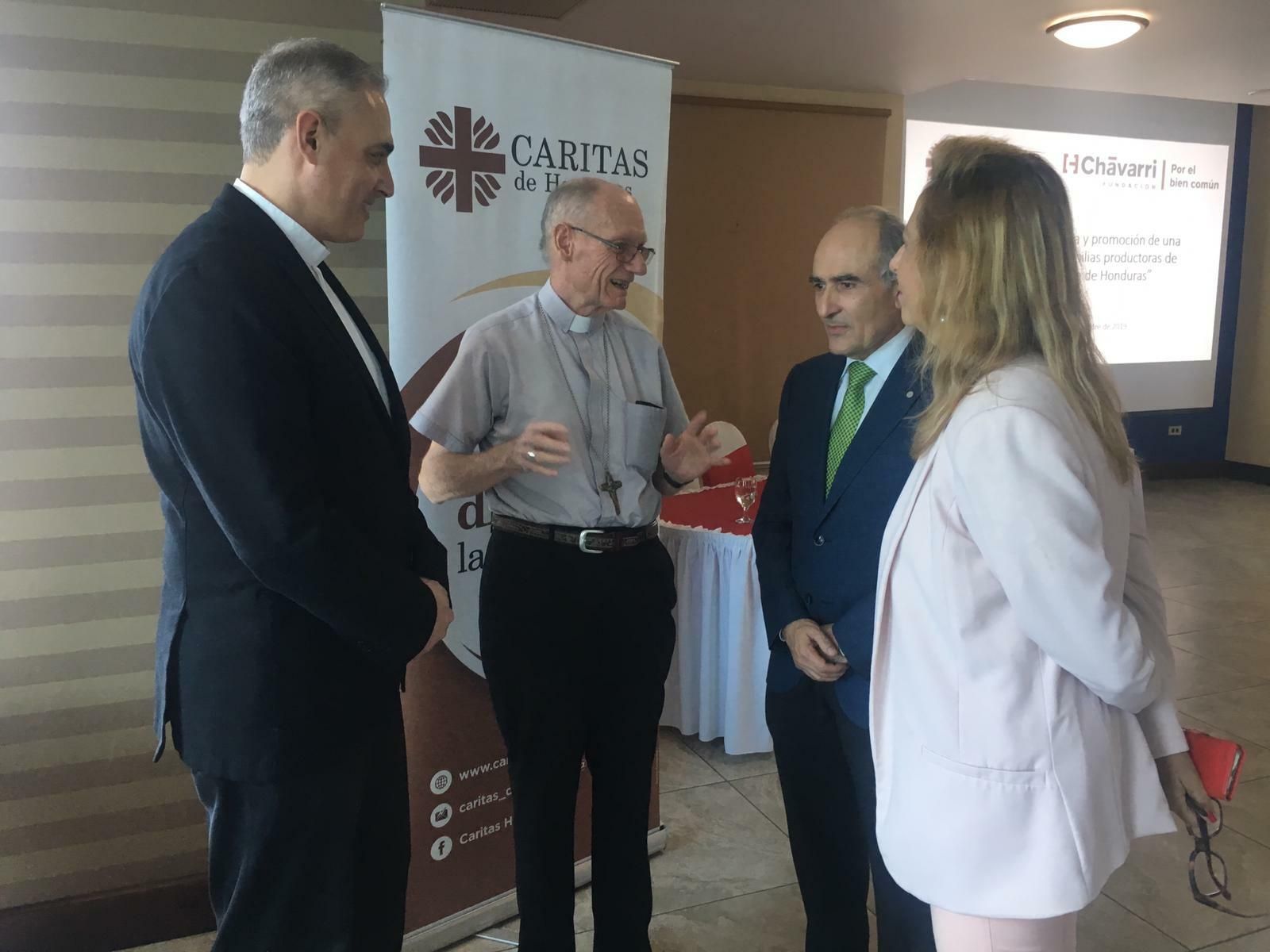 David López Royo y el presidente de Cáritas Honduras