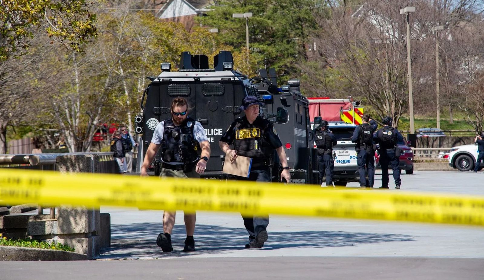 Afueras del colegio 'Convenant School' en Nashville (EE.UU.)