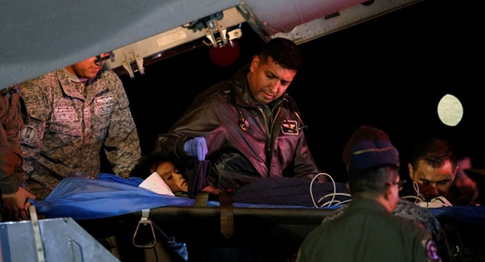 Niños rescatados de la selva