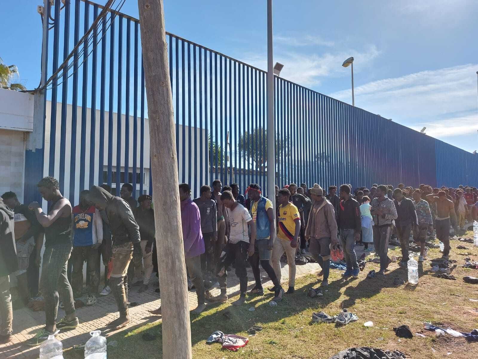 Migrantes en Melilla