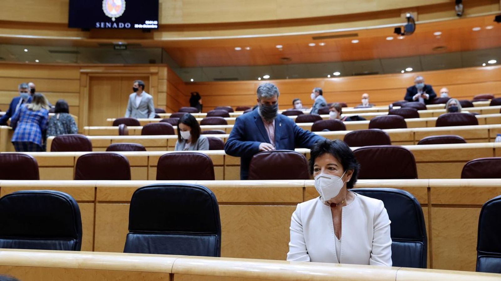 Isabel Celaá, en el Senado