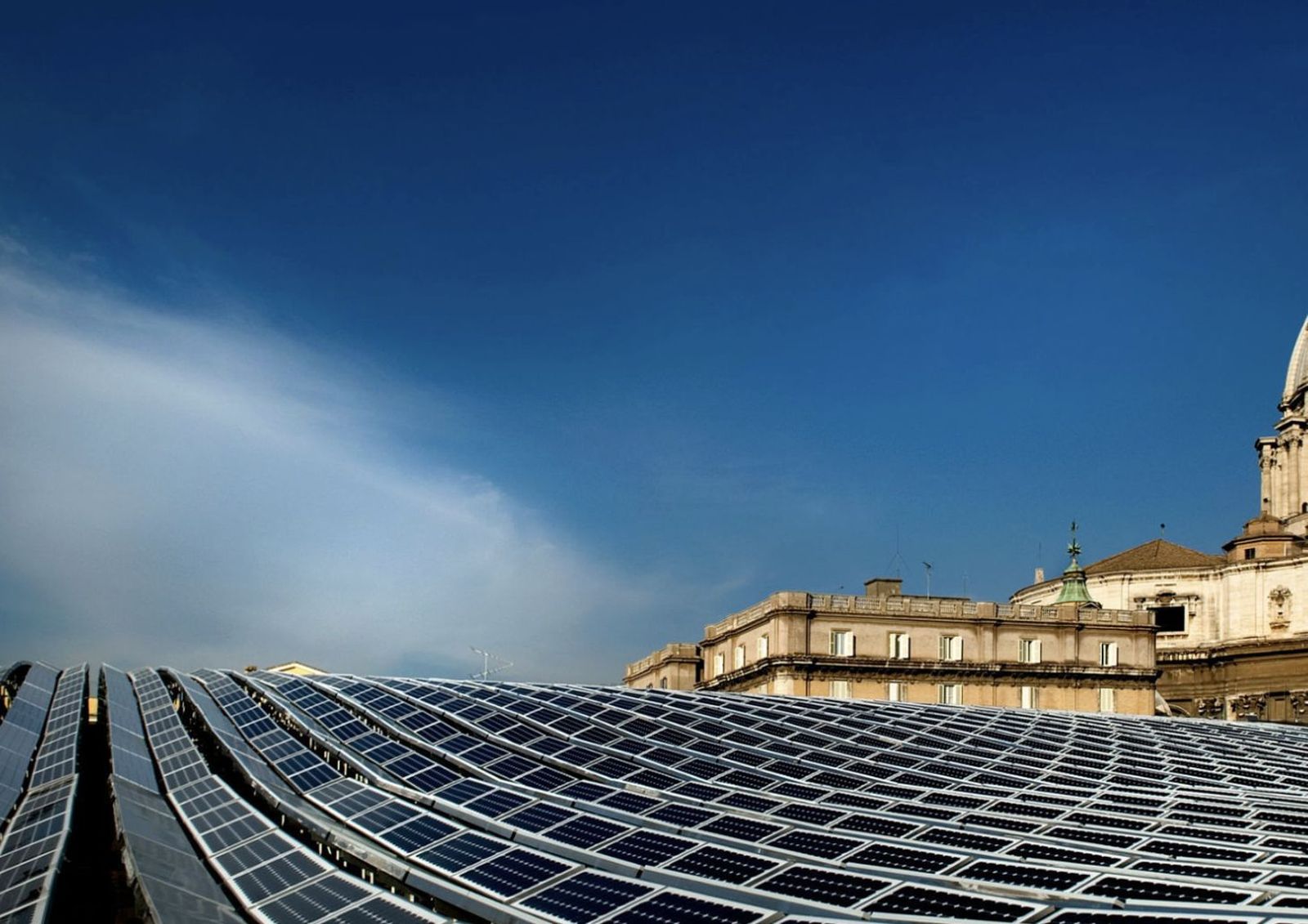 Placas solares en el Vaticano