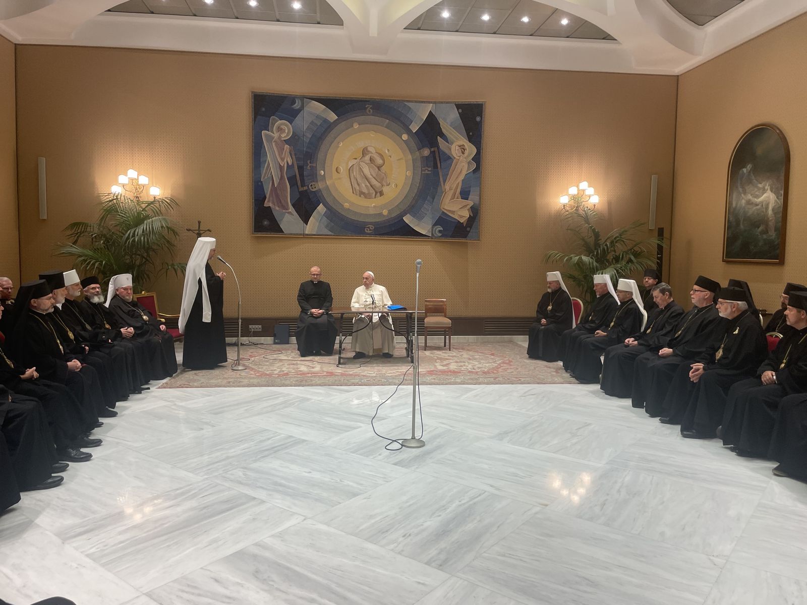 Encuentro del papa con los obispos greco-católicos de Ucrania