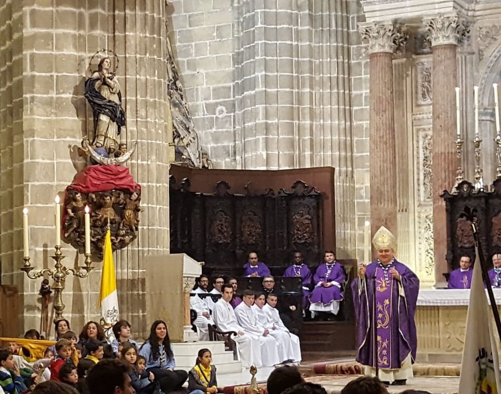 El obispo de Jerez, José Mazuelos