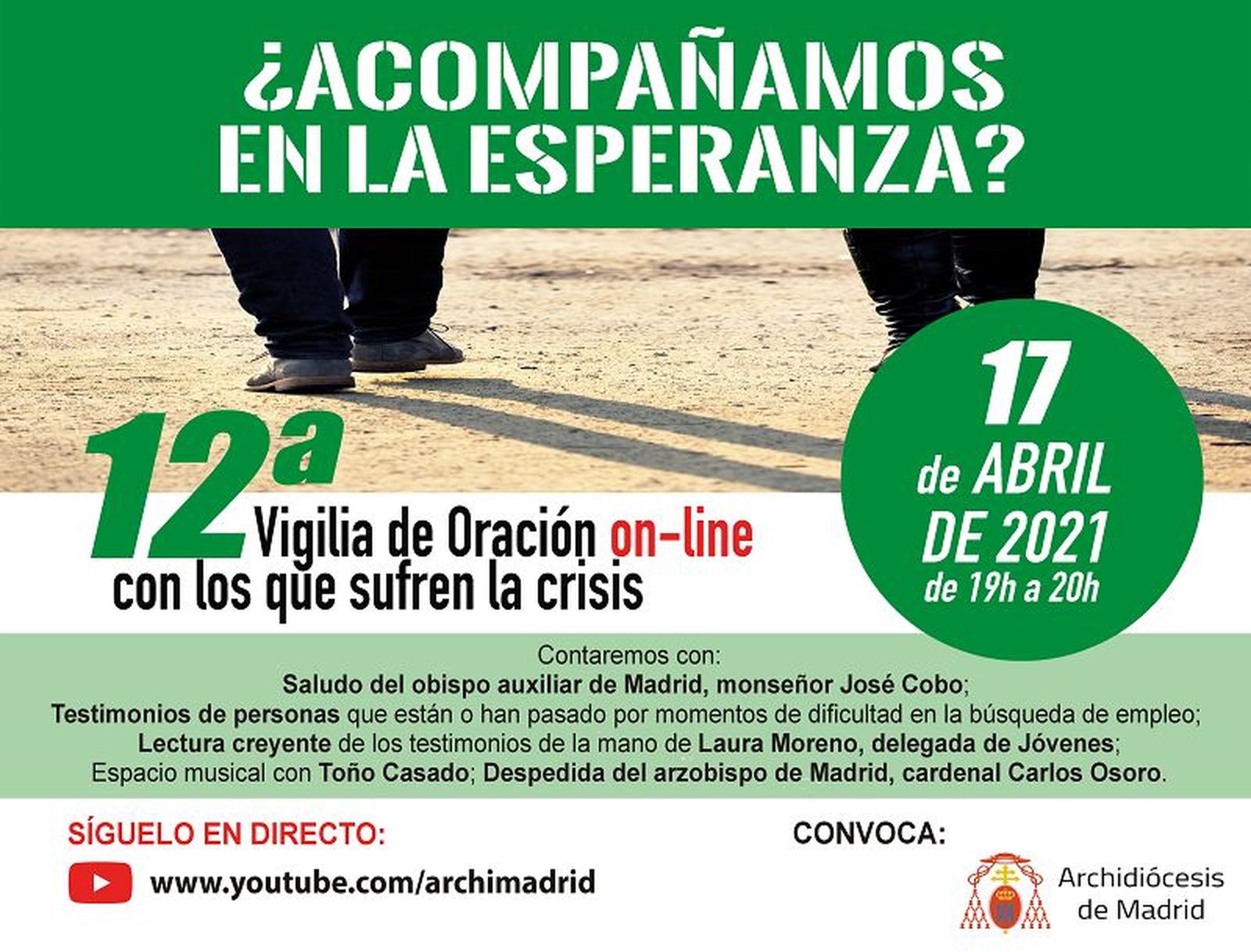 12ª Vigilia de oración online en Madrid