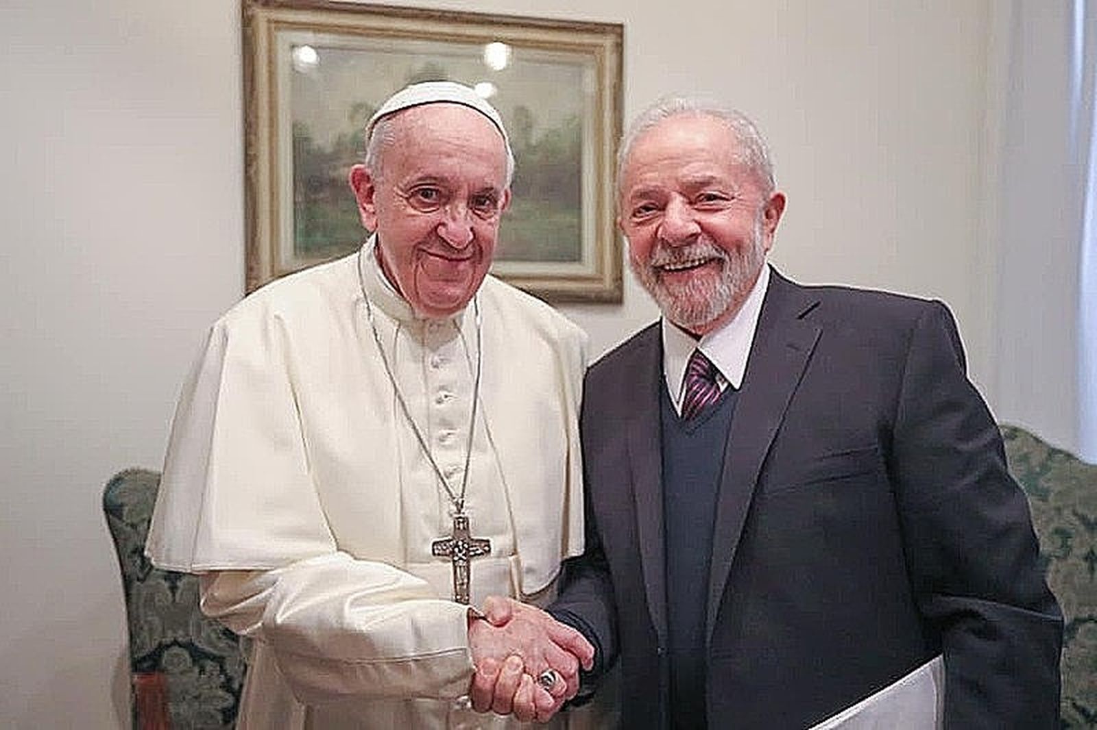 Francisco con Lula da Silva