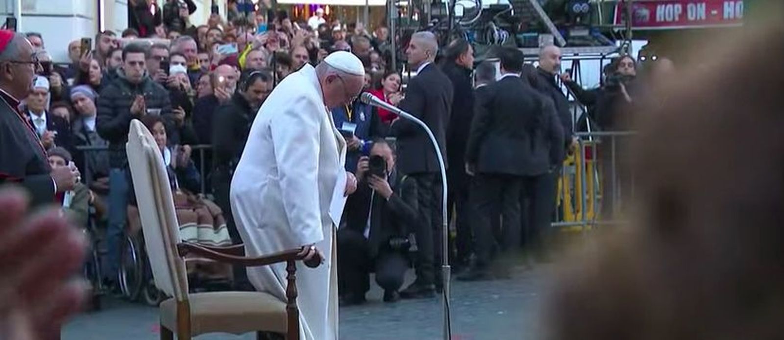 Las lágrimas del Papa