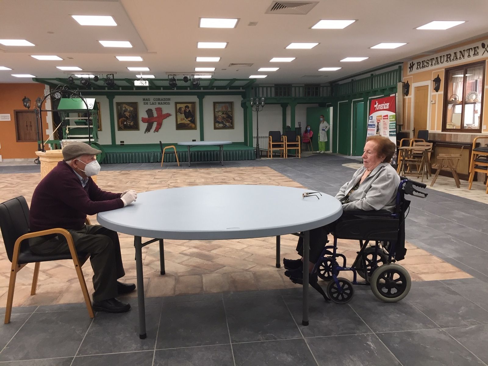 Visitas en San Camilo. Marcelino y Virtudes