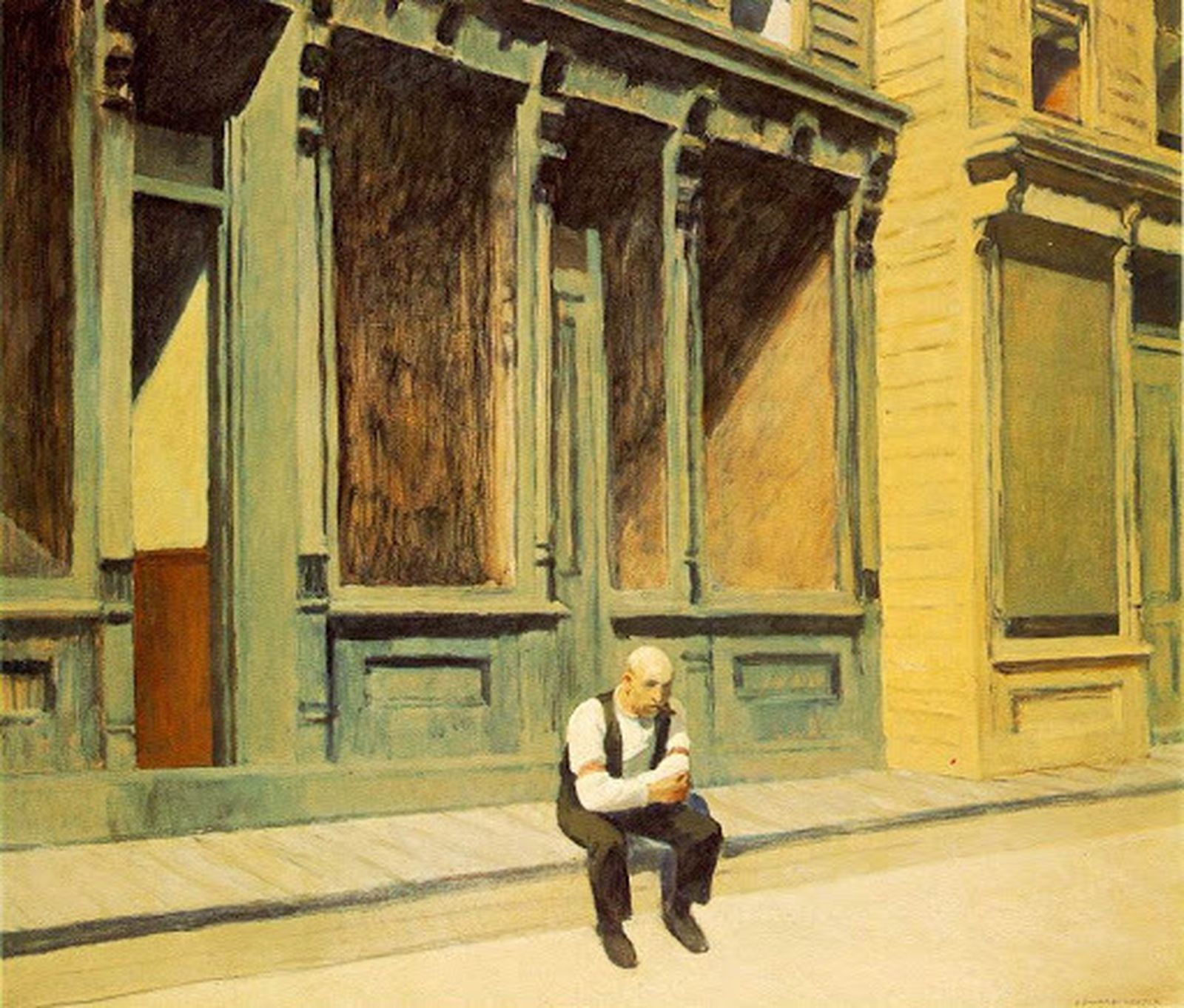 "Domingo". E. Hopper, 1926