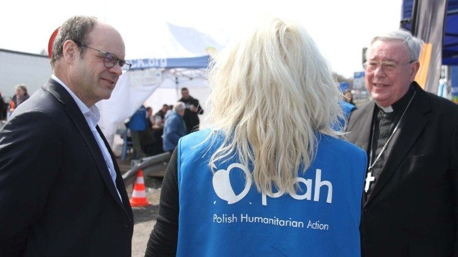 Los presidentes de la COMECE y la CIE en la frontera polaco -ucraniana