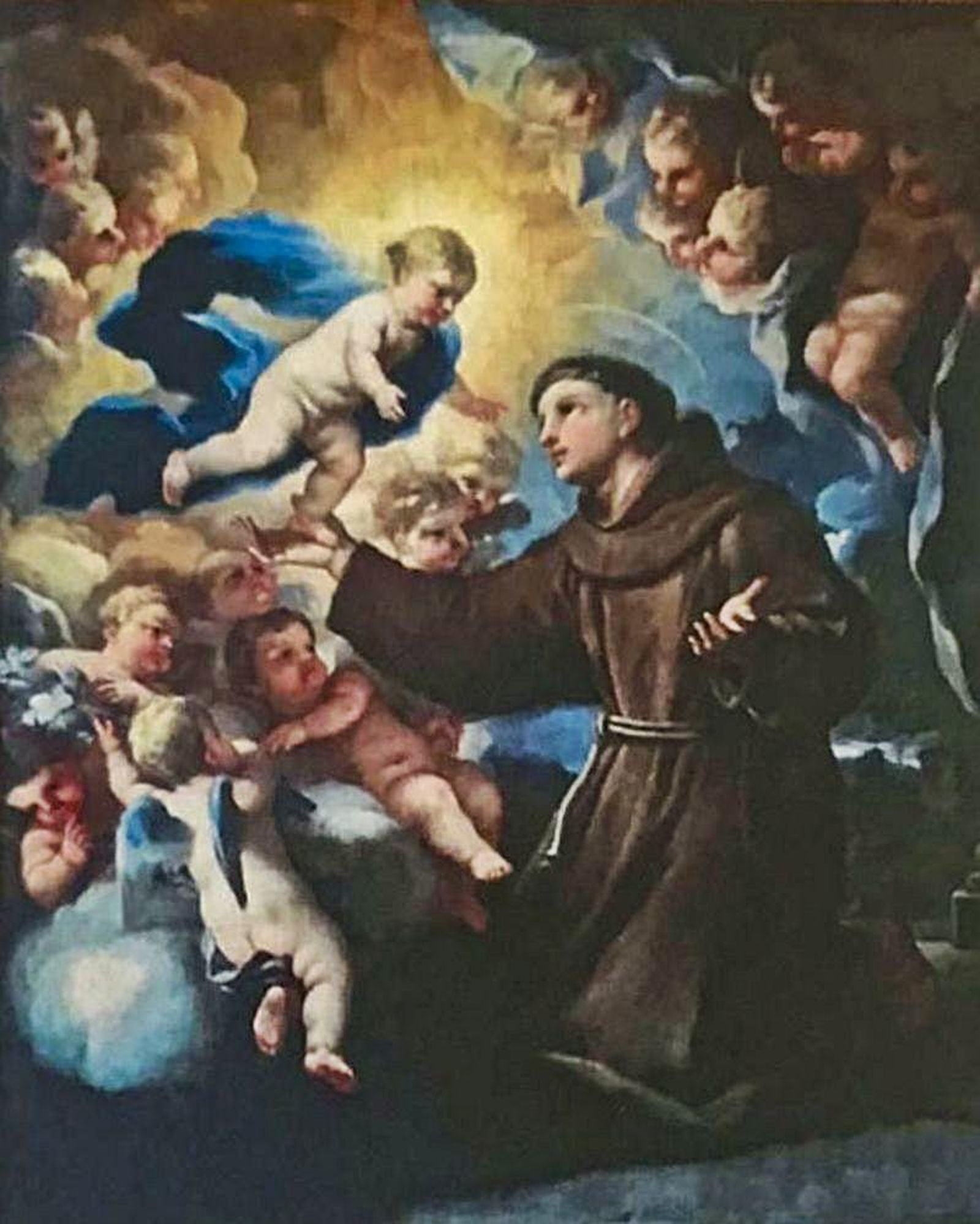 Un anticuario ofrece al Ayuntamiento de Xàtiva un lienzo  de san Antonio de Padua