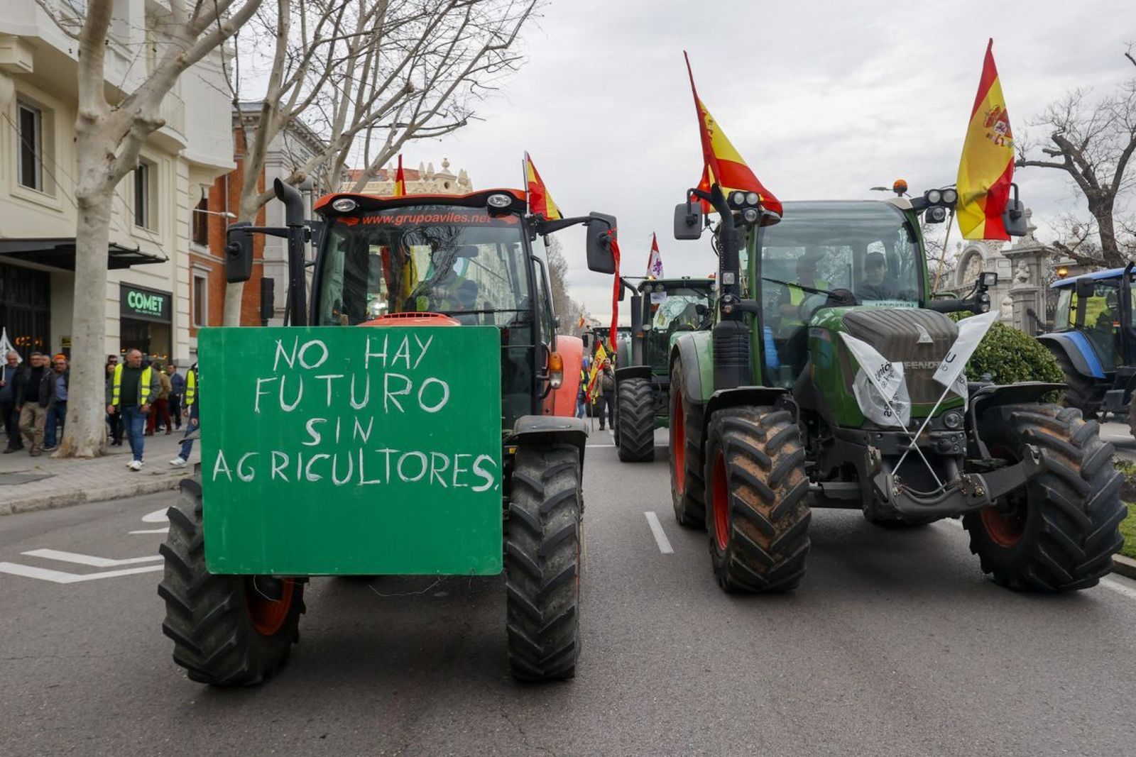 Tractorada en protesta por la situación de los agricultores