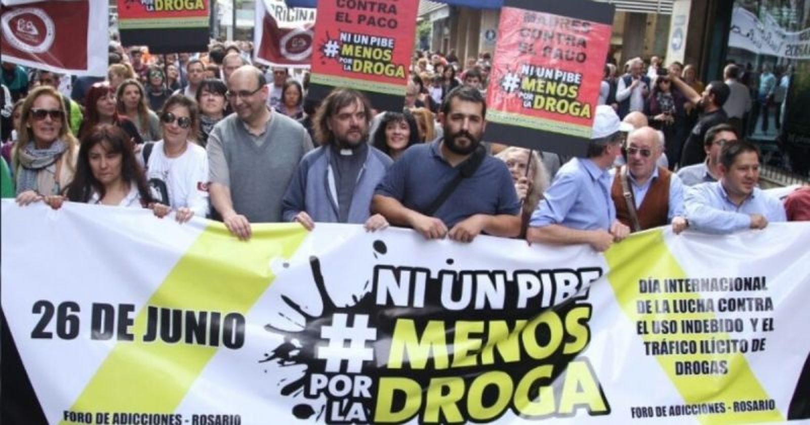 Manifestación de colectivos eclesiales contra la droga