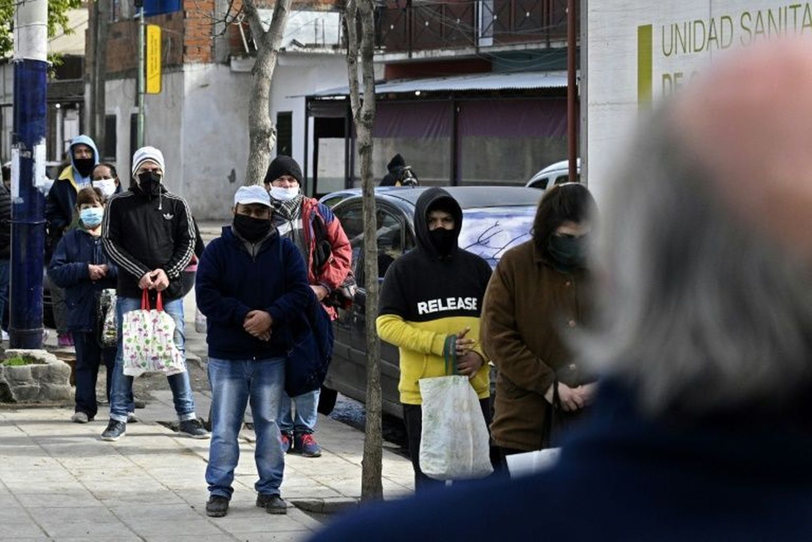 Filas para obtener alimentos