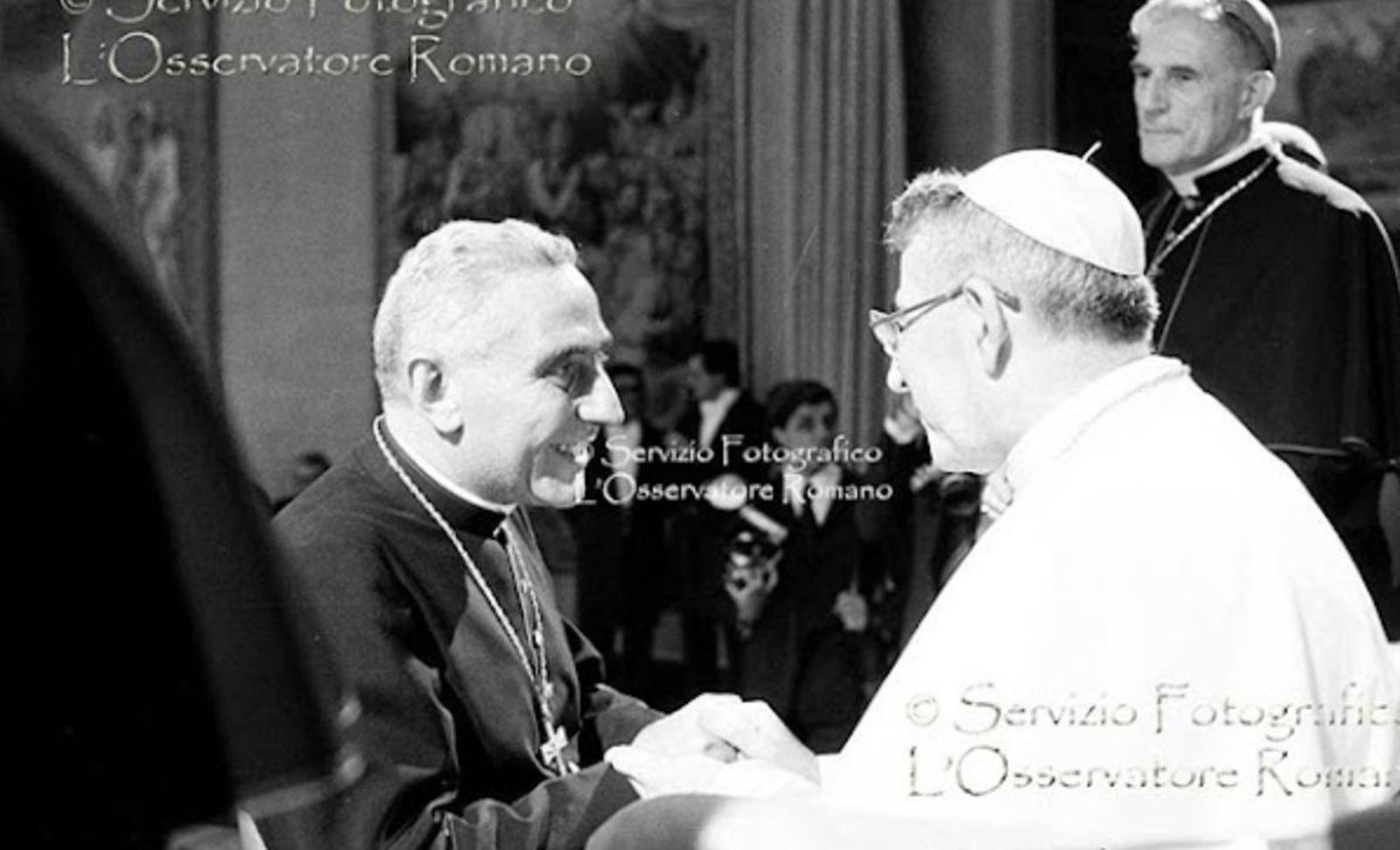 Juan Pablo I y el cardenal Pironio