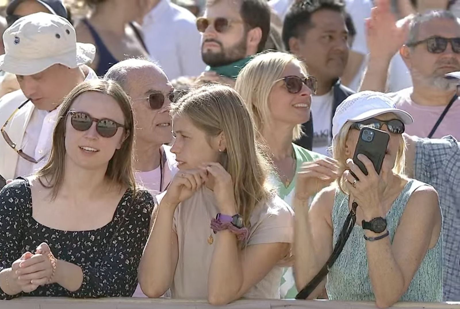 Peregrinos en la audiencia del miércoles en la plaza de san Pedro
