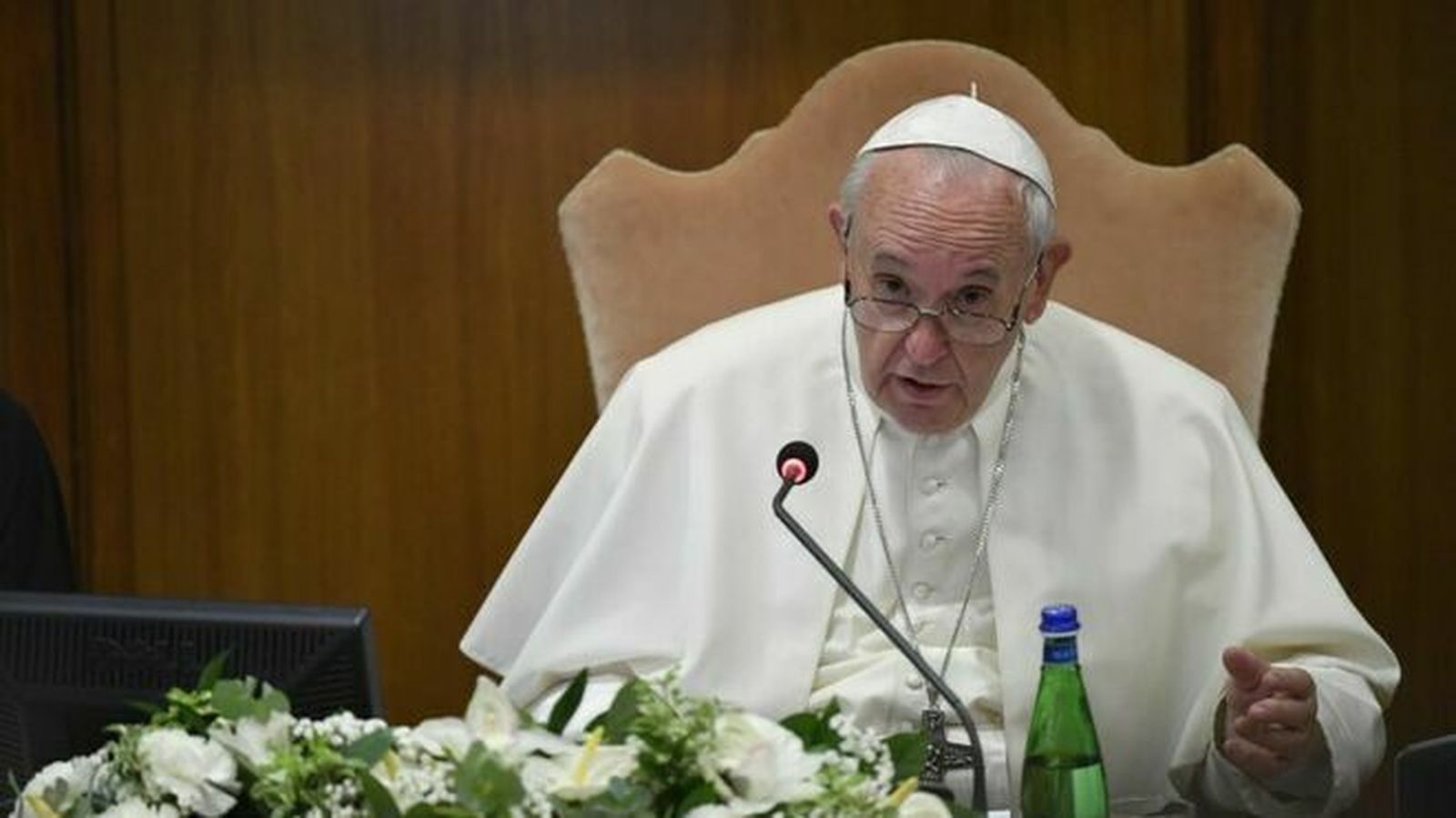 El Papa Francisco en la asamblea sinodal