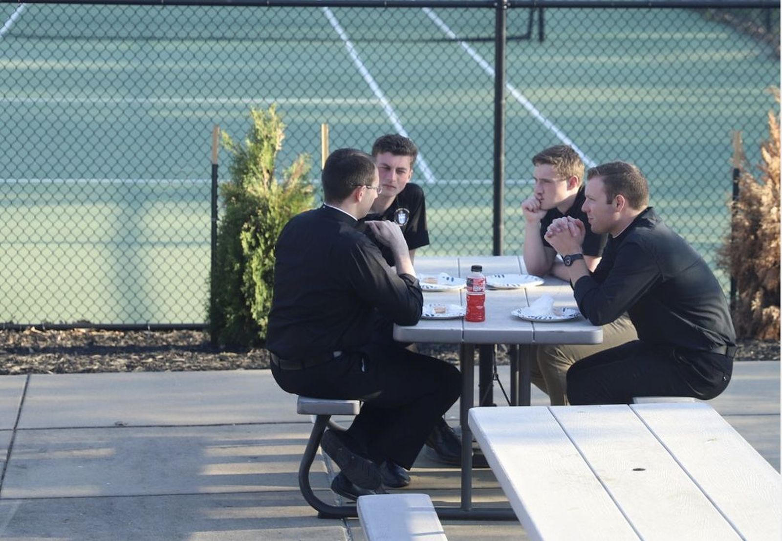 Seminaristas en un momento de descanso