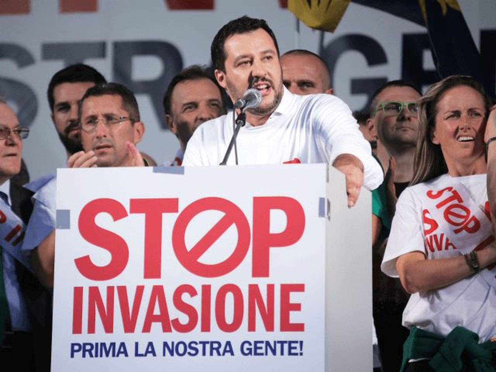 El vicepresidente y ministro del Interior italiano, Matteo Salvini