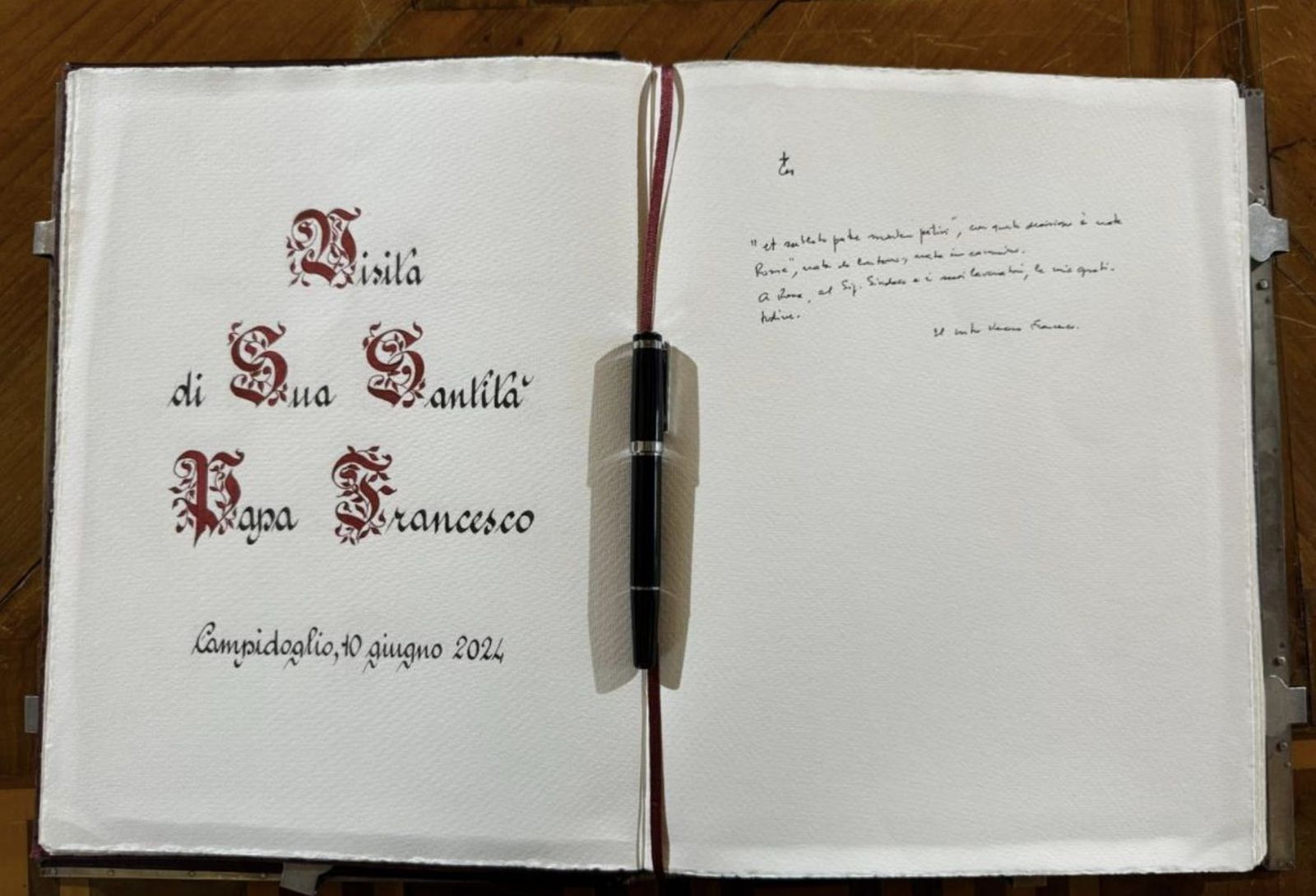 Firma del Papa