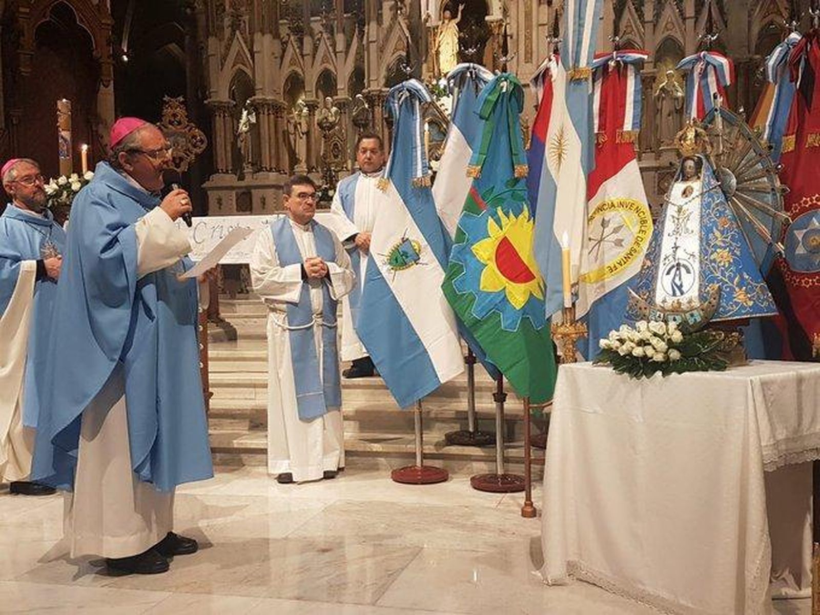 La Iglesia argentina celebra, a puerta cerrada, a la Virgen de Luján