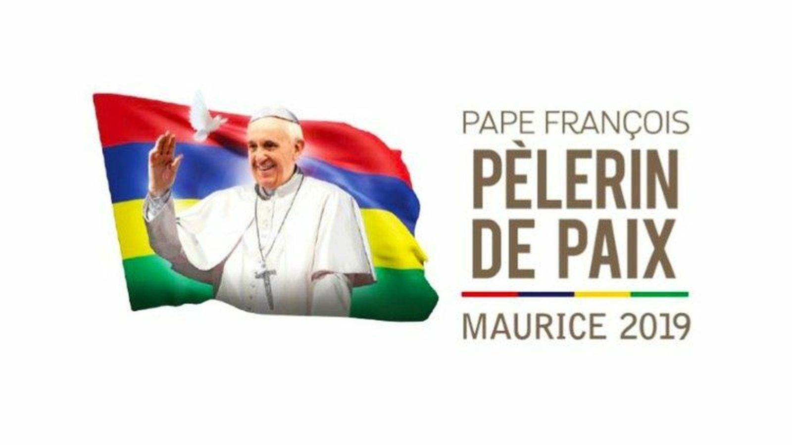 Cartel y lema de la visita del Papa a Mozambique