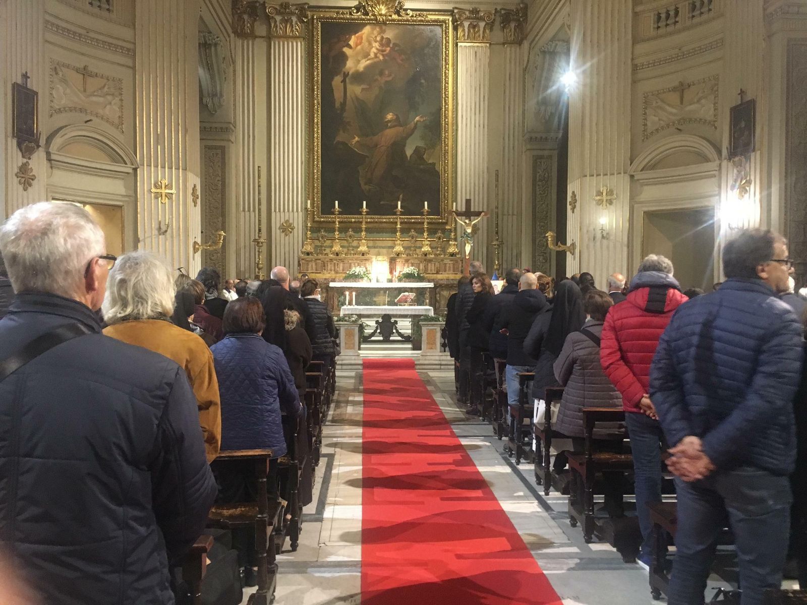 Inauguración del templo de las Siete Estigmas de San Francisco, en Roma